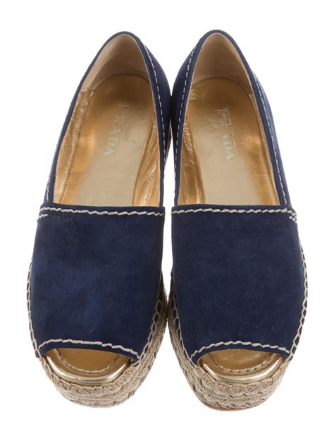 prada peep toe espadrilles.